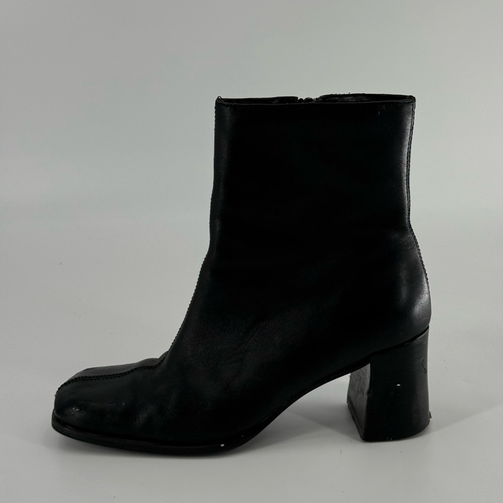 Naturalizer Vintage 90s Y2K Square Toe Block‎ Heel Boots 7.5
